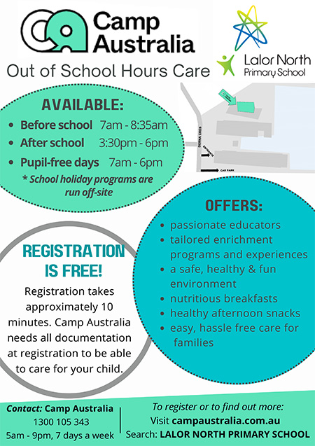 Outside School Hours Care with CAMP AUSTRALIA 